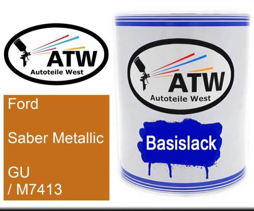 Ford, Saber Metallic, GU / M7413: 1L Lackdose, von ATW Autoteile West.
